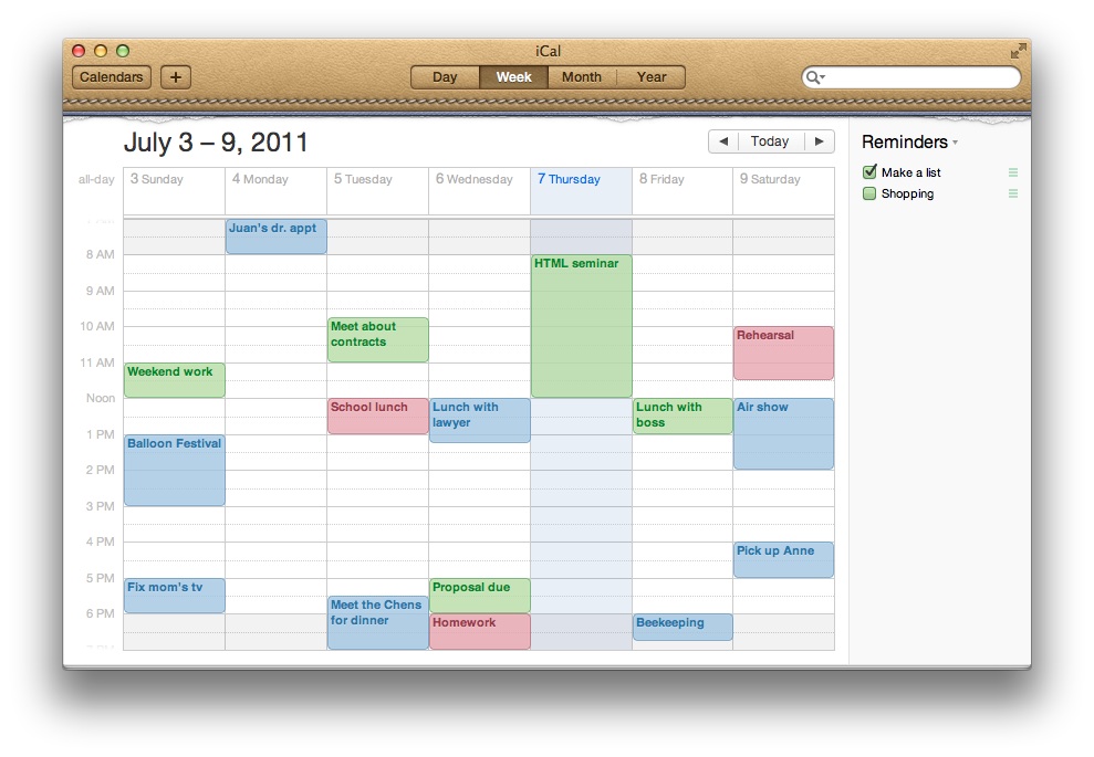 homework calendar app for mac and iphone